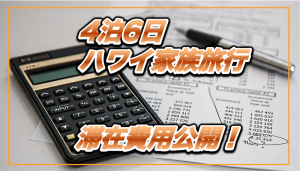 【ハワイ4泊6日】家族旅行で実際に使った滞在費公開★円安でポイント価値爆上がり